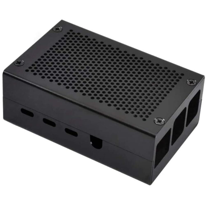 Raspberry Pi 4 Case RPI 4 Aluminum Case RPI 4B Metal Shell Black Enclosure for RPI 4 Model B (Black).