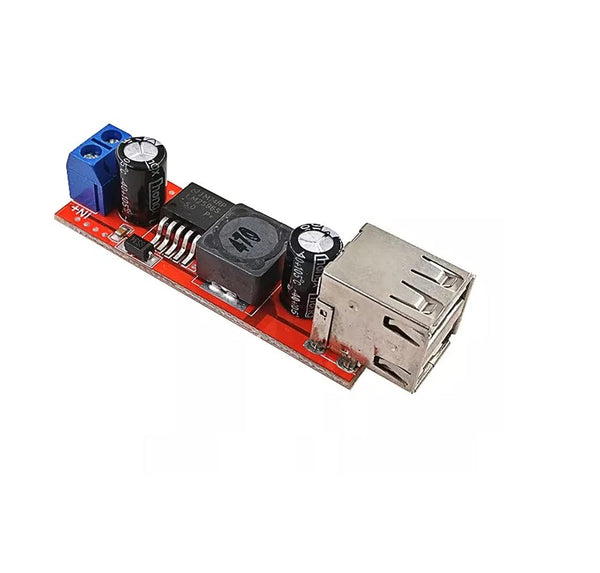 Dual USB Output 9V / 12V / 24V / 36V Car Charger Switch 5V DC-DC Power Supply Module 3A Buck Regulator.