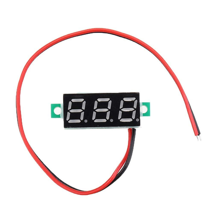 2 Wires 0.28 inch Digital Voltmeter DC 0-100V Red Light LED Panel Voltage Meter.