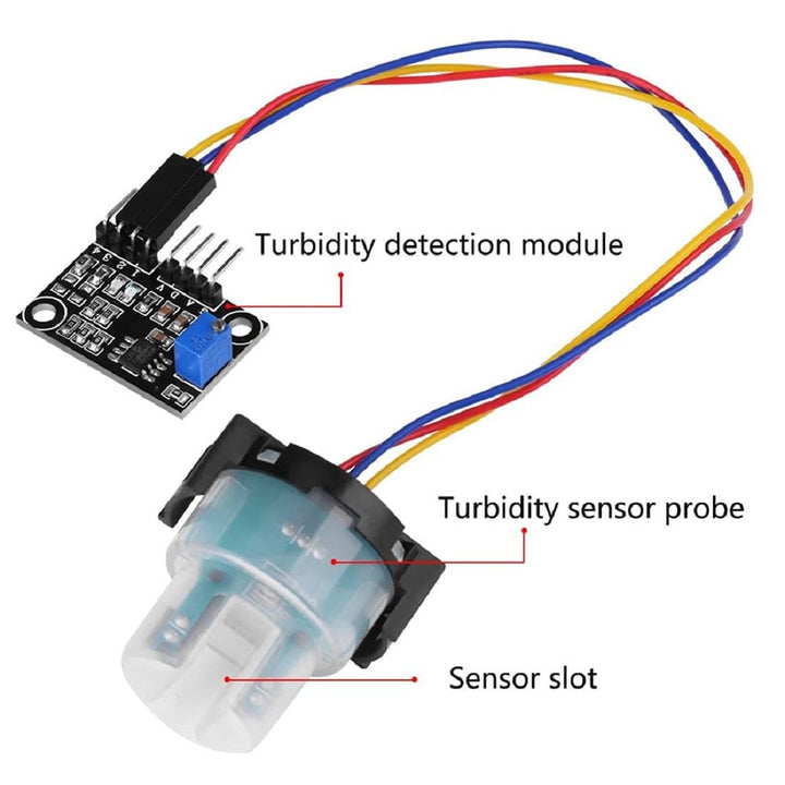 Turbidity Sensor Module Testing Suspended Particle for compatible Arduino Portable for Measuring Washing Machines Industry | Robodo