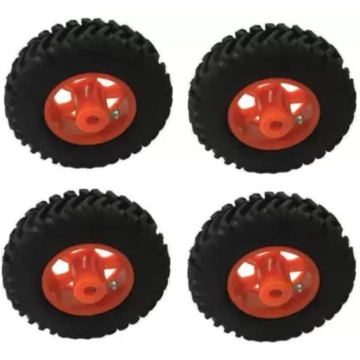 8x2.5cm Red Motor Wheels Educational Electronic Educational Electronic Hobby Kit.