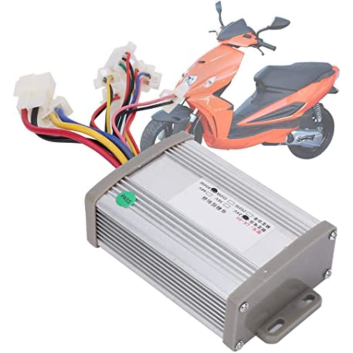 Motor Brush Speed Controller, 24V 800W Professional High Power Brush Motor Control Box for Electric Bicycle E-bike Tricycle Eight Wires.