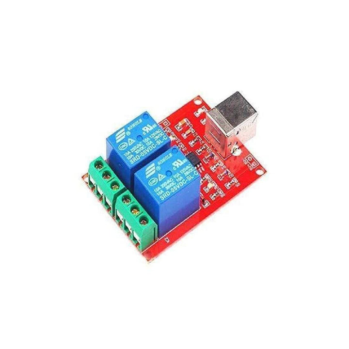 2 Channel 5V Relay Module Non-Drive USB Control Switching Module 10A 250V.