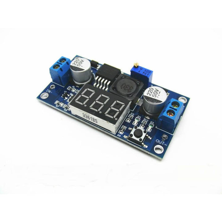 LM2596 2A Buck Step-down Power Converter Module DC 4~40 to 1.3-37V LED Voltmeter.