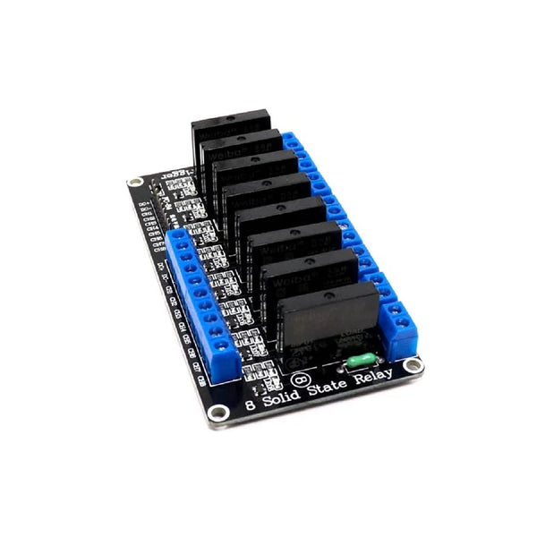 5V 2A 8-Channel SSR G3MB-202P Solid State Relay Module (Low level Trigger).