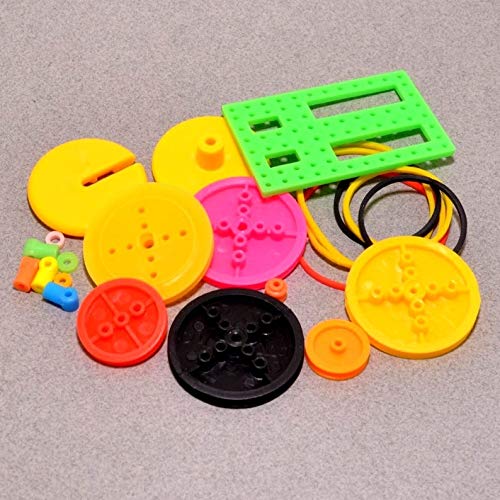 DIY 55Pcs/lot Colorful Plastic Motor Gear Kit.