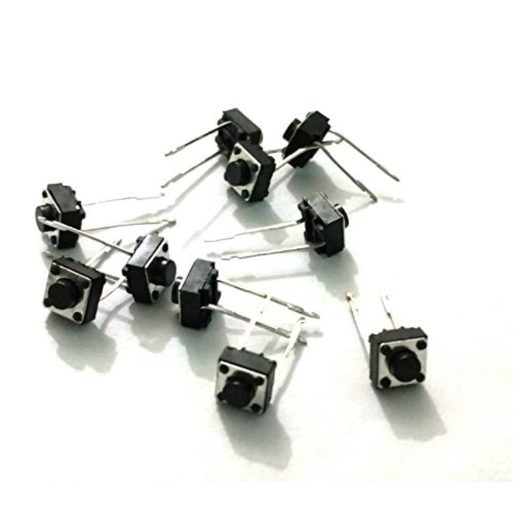 2 Pin Tactile Switch Micro Mini - Push to ON button (10 pcs) | Robodo
