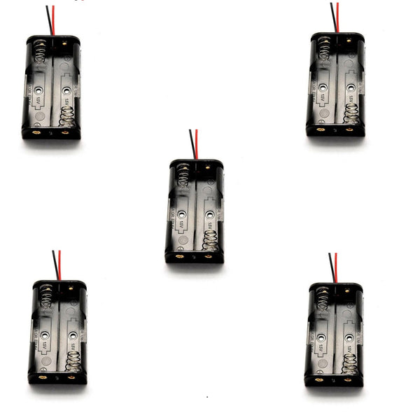 2 x 1.5V AA Battery Holder Without Cover (5 pcs).
