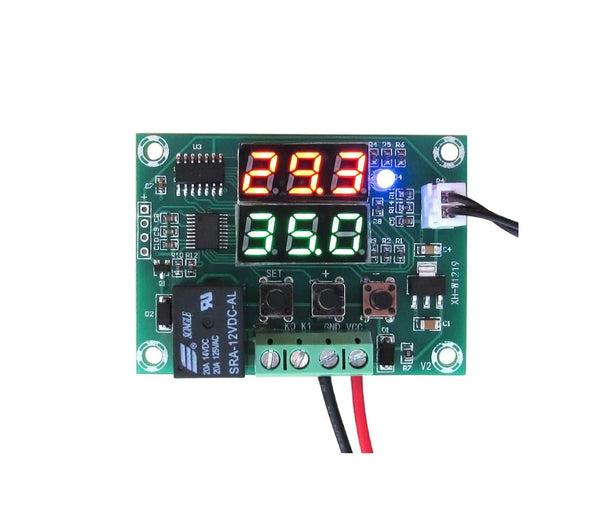 XH-W1219 12V Digital Red+Green Display Temperature Controller Module W/NTC Waterproof Temperature Sensor.