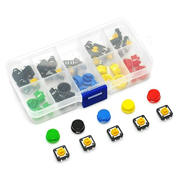 Tactile Push Button Switch Assorted Kit ? 25 pcs.