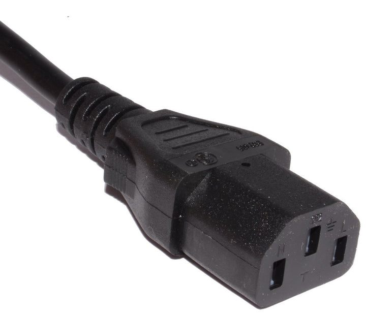 5A 10A 3 Pin Indian Power Cord Mains Plug for Server, PC SMPS and Computers (1.5M, Black).