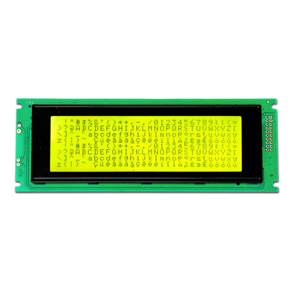 240 x 64 Yellow/Green color DC 5V Character LCD display module (JHD 24064C-732M0).