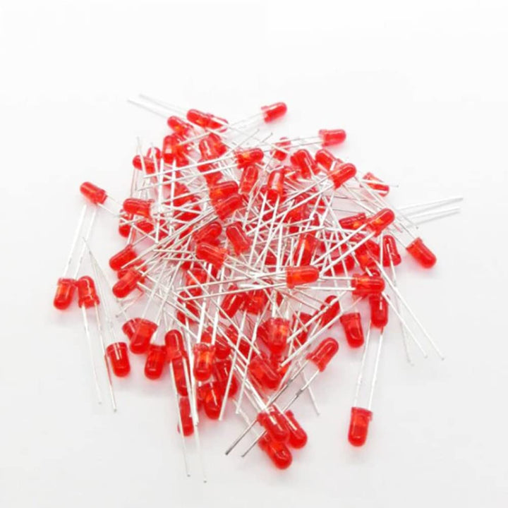 LED 3MM Red (100 pcs).