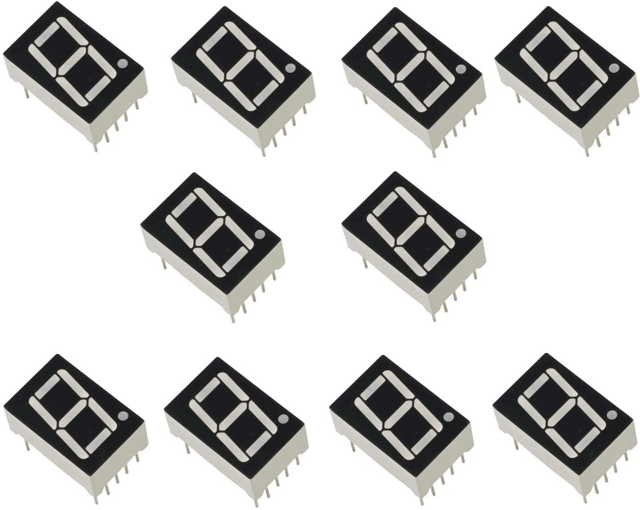 10x1 digit 7 segment display Common cathode | Robodo