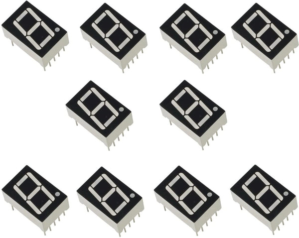 1 digit 7 segment display Common cathode.