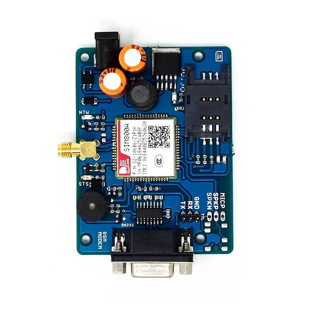 Module Sim800a Microphon Robodo SIM800A Quad Band GSM/GPRS Module with RS232 Interface (BE0627 ...