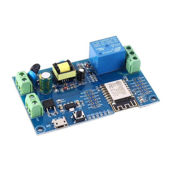 AC90-250V ESP8266, Wireless WIFI Relay, Module 1 Channel ESP-, 12F Wifi Development, Board AC/DC 5V/7-28V/5-, 80V Power Supply.