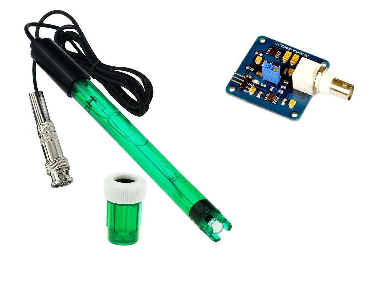 PH Sensor Module & PH electrode Probe - Industrial Grade | Robodo
