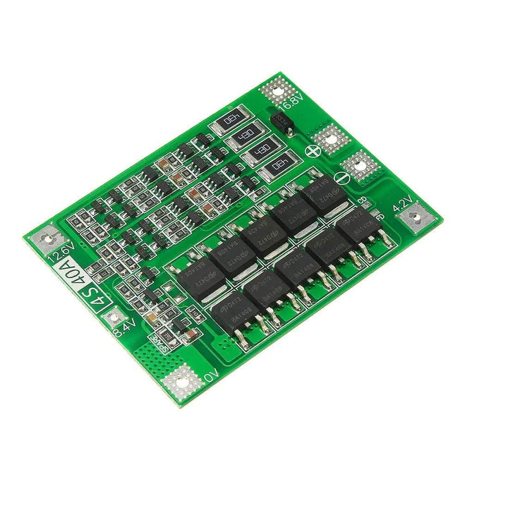 4 Series 40A 18650 Lithium Battery Protection Board 14.8V 16.8V with Balance for Drill Motor Lipo Cell Module.