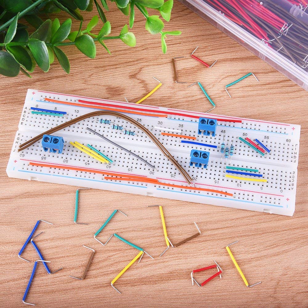 560 Pieces Jumper Wire Kit 14 Lengths Assorted Preformed Breadboard ...