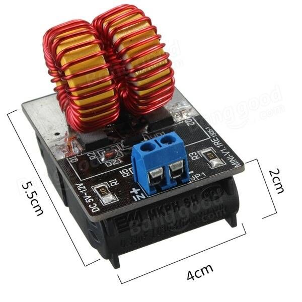 5v-12v ZVS induction low voltage heating power supply module board + coil