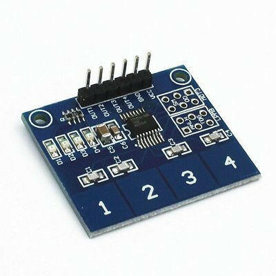 TTP224 4-Channel Digital Touch Sensor Module Capacitive Switch Button for MCU