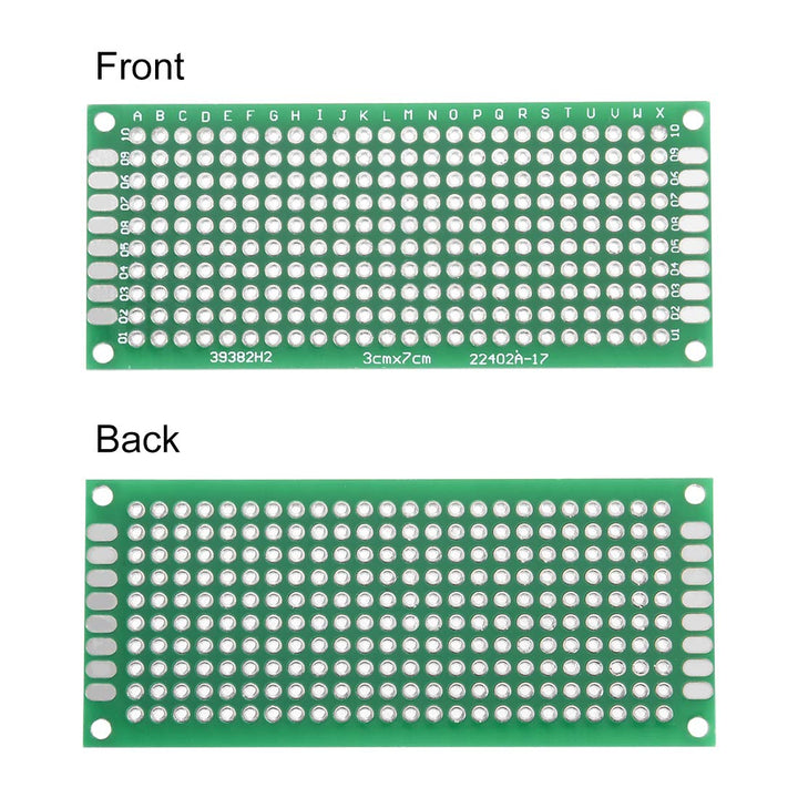 3 x 7 cm Universal PCB Prototype Board Double-Sided (5 pcs).