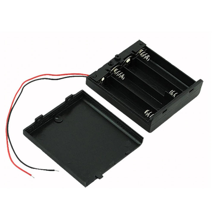4 x 1.5V AAA battery holder with cover and On/Off Switch (1 pcs).
