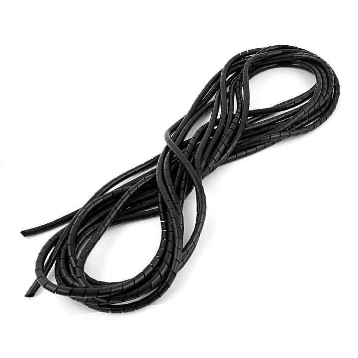 8mm Spiral Wrapping Band Black 10M for Wires.