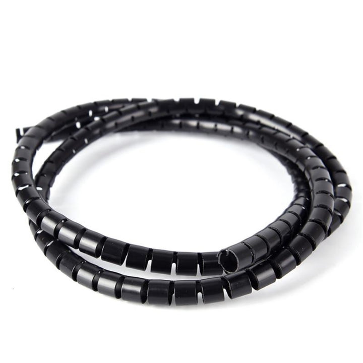 8mm Spiral Wrapping Band Black 10M for Wires.