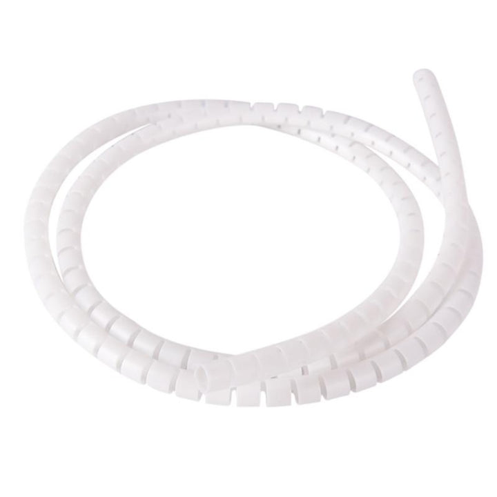 8mm Spiral Wrapping Band White 10M for Wires.