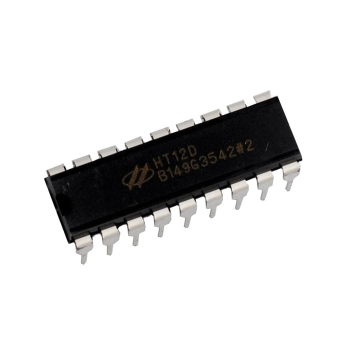 HT12D Decoder IC 2/12 Series, CMOS, 2.4 V to 12 V, DIP-18.