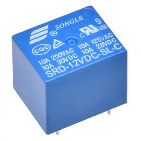12V 10A PCB Mount Sugar Cube Relay - SPDT.