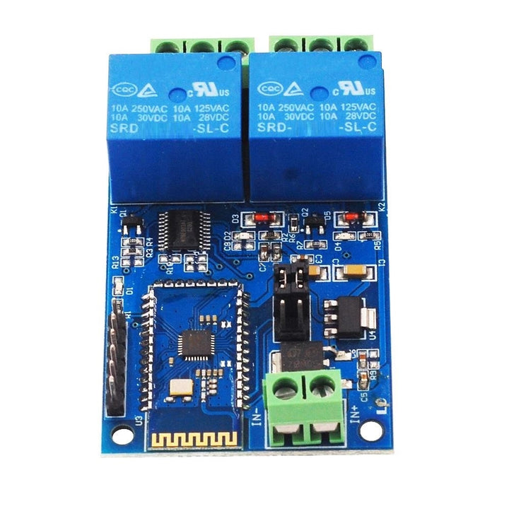 DC 5V Bluetooth 2, Channels Relay Module, Internet Smart Remote, Control Mobile Phone, Switch Wireless Relay.