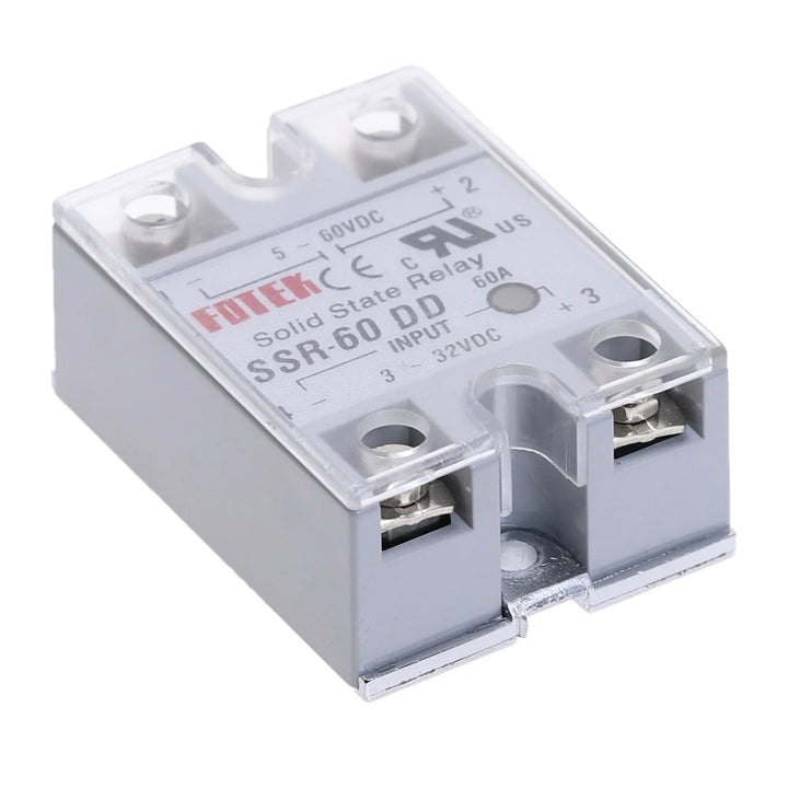 Fotek DC To DC 5-60V SSR-60DD Solid State Relay 3-32VDC/5-60VDC 60A.