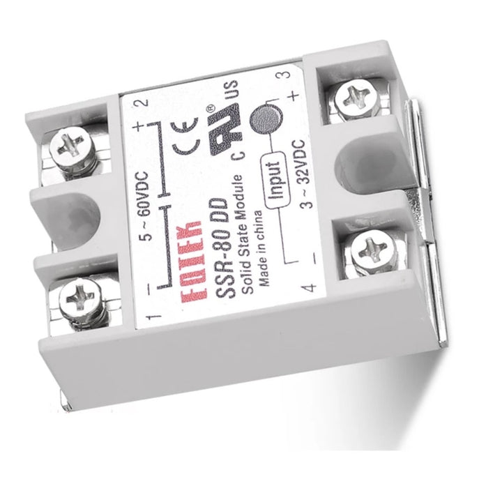 Keenso DC SSR Halbleiterrelais, SSR-80DD 3-32VDC bis 5-60VDC 80A Keenso DC SSR Halbleiterrelais, SSR-80DD 3-32VDC bis 5-60VDC 80A