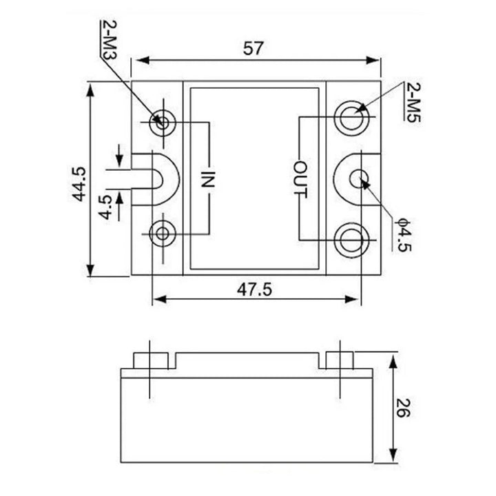 Fotek DC To AC SSR-10DA Solid State Relay Module 3-32 VDC /24-380VAC 10A.