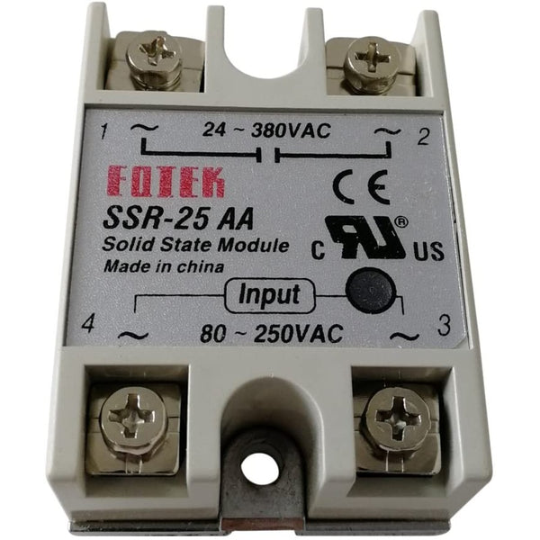 Fotek AC to AC 80-250V SSR-25AA Solid State Relay.