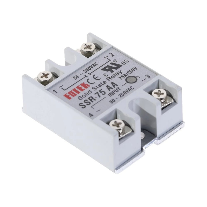Fotek AC to AC 80-250V SSR-75AA Solid State Relay.