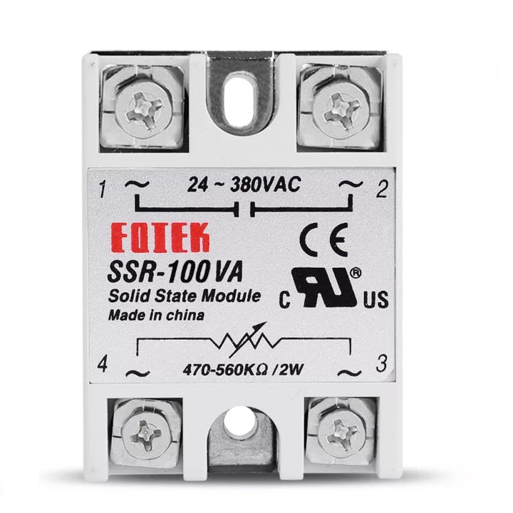 Fotek 24-380V SSR-100VA Solid State Voltage Regulator.