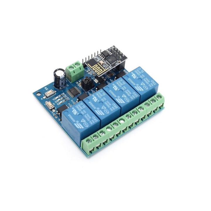 ESP8266 ESP-01 12V 4-Channels WiFi Relay Module for Home Remote Control Switch.
