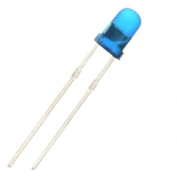 3mm round DIP LED Blue in Blue (100 pcs).