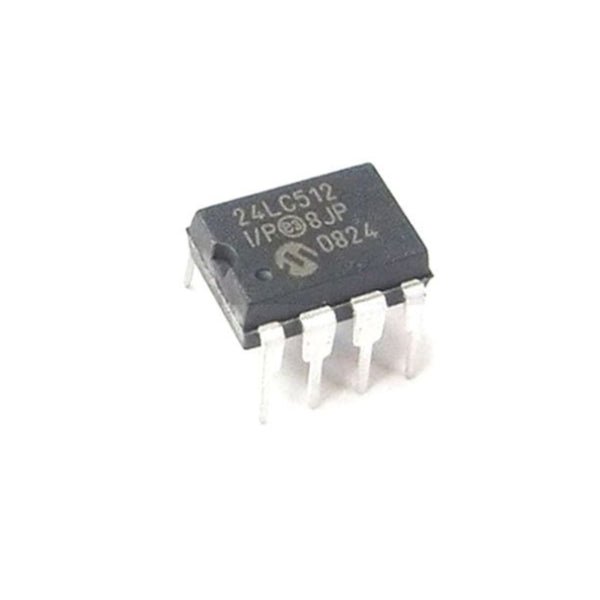 24LC512 24C512 512K bit Serial I2C Bus EEPROM IC DIP-8 Package.