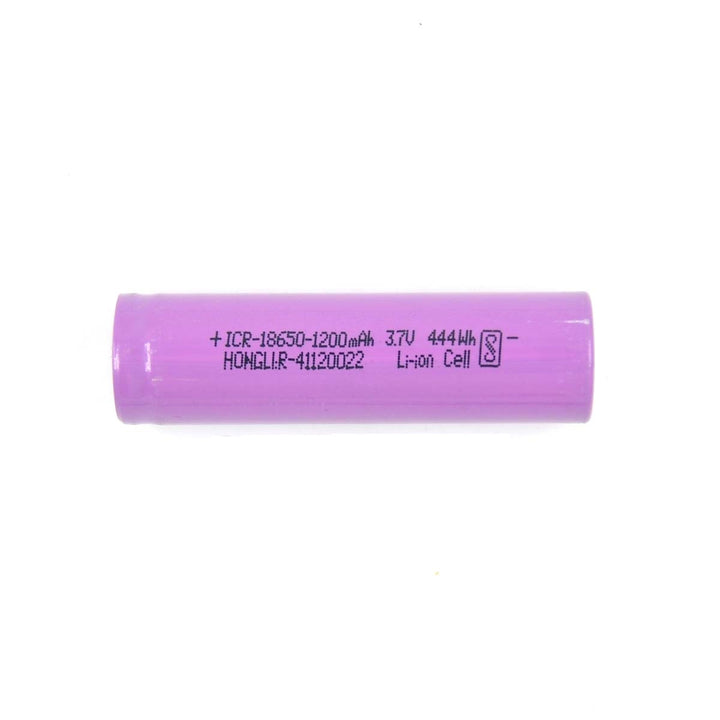 18650 1200maH Lithium Ion Battery Hongli – 0.5C Rating – 200 cycle.