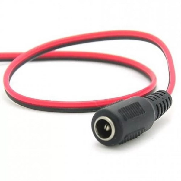 DC Jack Female Barrel Connector with Cable (10 pcs).