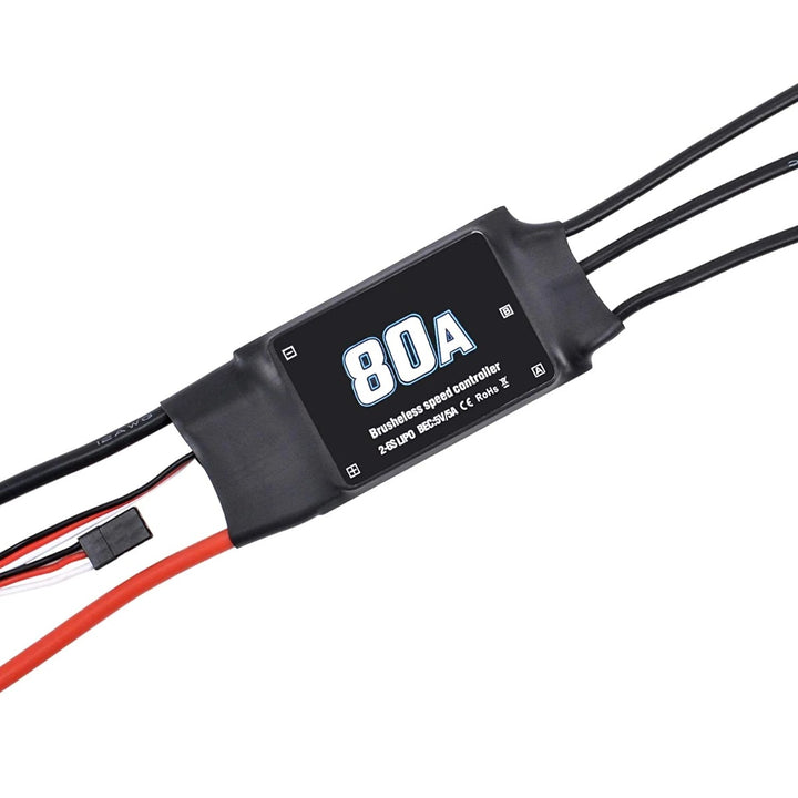 80A ESC 2-6S Brushless ESC Speed Controller for RC Drone.