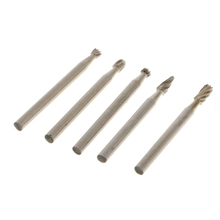10 Pieces Diamond Burr Bits Drill Kit for Engraving Carving Rotary Tool Set