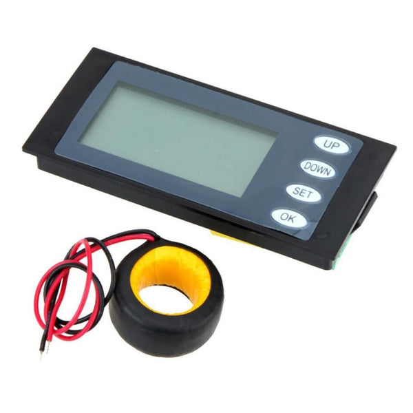 AC 100A LCD Digital Power Meter Kwh Time Watt Voltmeter A mmeter with Ct