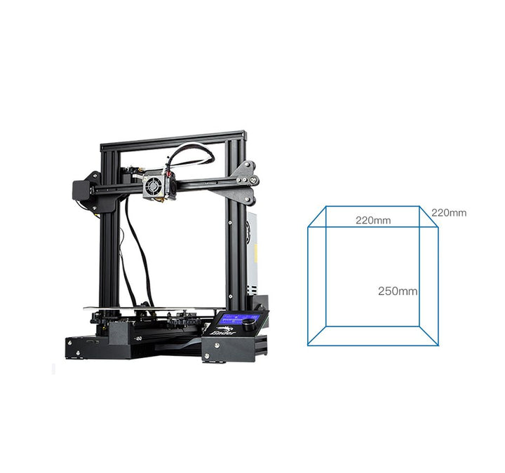 Creality 3D Ender-3 Pro V-slot Prusa I3 DIY 3D Printer 220x220x250mm Printing Size With Magnetic Removable Platform Sticker/Power Resume Function/Off-line Print