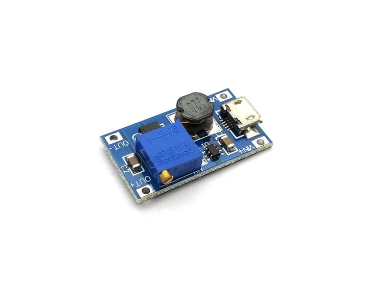 DC-DC Adjustable Boost Module 2A Boost Plate 2A Step Up Module with MICRO USB 2V - 24V to 5V 9V 12V 28V LM2577 MT3608